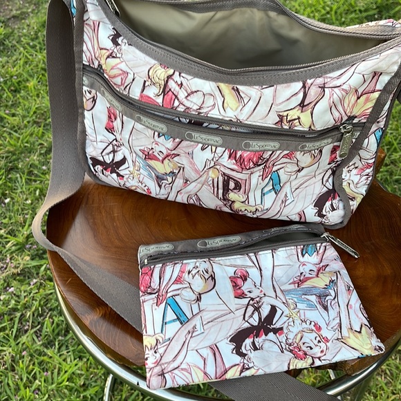 LeSportsac  Disney tinker bell classic hobo  crossbody with pouch - Picture 11 of 11